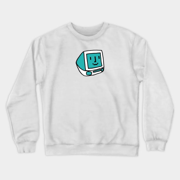 Happy Lil' Computer Crewneck Sweatshirt by OBSUART